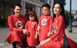 mua ao dai gia dinh