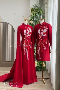 Top 10+ mẫu áo dài cưới cặp đôi đẹp, ý nghĩa