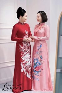 áo dài bà sui đính đá
