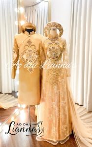 Áo dài cưới đuôi cá