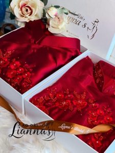 Áo dài cưới thiết kế độc quyền