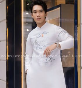 mẫu áo dài nam mới 2025