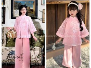 set bà ba mẹ và bé