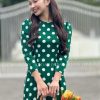 Áo dai chấm bi xanh lá kiotviet 01eda2bb28554f89975385a767fbc6fd
