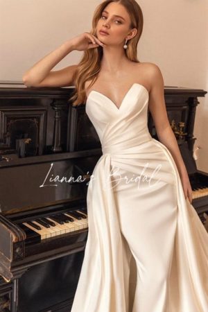 Váy cưới trơn 2 in 1 đuôi cá kiotviet 0554336947aa8c02032228e12a41bf6a