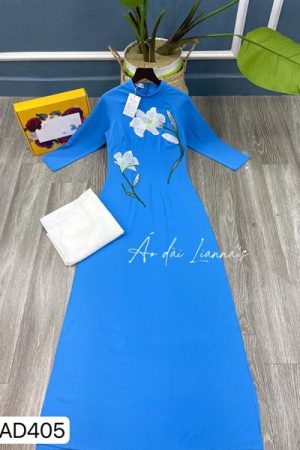 Áo đai truyền thống hoa theu xanh dương kiotviet 0d57b01871a4f6354bd1188d52137151