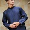 Áo dài nam gấm hoa xanh navy kiotviet 0da586e9020ed507981e6a11ec5ea22d
