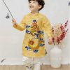 Áo dai bé trai rồng mau vàng nhạt kiotviet 160b726fd94ecdd008535f7c80727b95