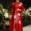 Áo dài mẹ cao cấp đỏ tươi thêu sen kiotviet 18fe0b9692b3105533e5386d4decfdd1