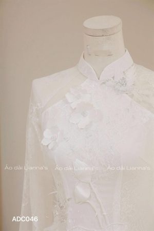 Áo dài cưới trắng đính kết hoa sen kiotviet 196f880ad0caaba15571ec5f50e7d2e4