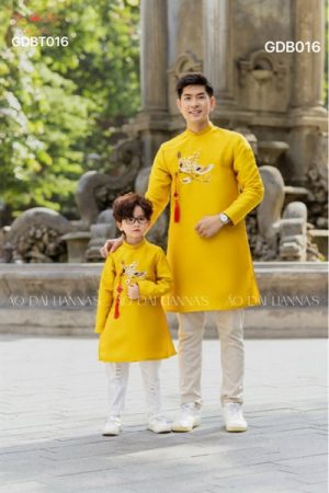 Áo dài bé trai vàng tết _AD gia đình _tacpa kiotviet 1eec558dcdf4545921ed0366754804ef