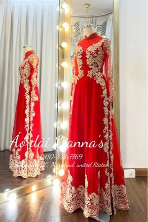 Áo dài cưới ren đỏ kiotviet 21e1cf077ba5a82f27fcf8db381a9d19