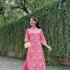 Áo dài tơ hoa mai Hồng _form suông kiotviet 2559eb1114d2e55c0df3b34f8acd8833
