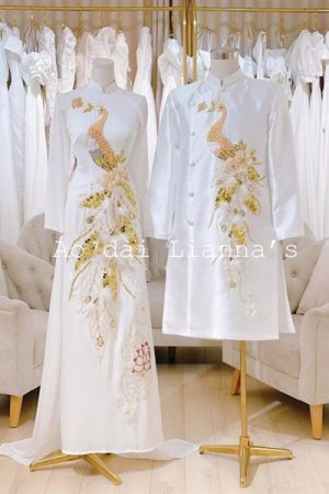 Set áo dài cưới trắng chim phụng kiotviet 2cfcf2752d29aad609fb3d6915b3857d