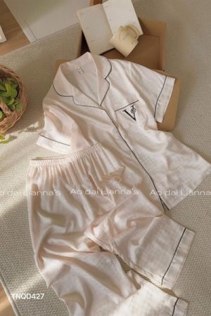 set lua tay ngắn quần dài kitty in chìm LV maug be kiotviet 3da3d01846e01af82ea04950586799ae