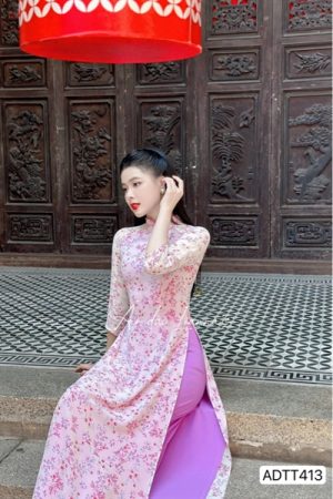 Áo dài TT hoa lá cành màu tím kiotviet 3e4ecfc79e66474b3e26ff1b93fa3404