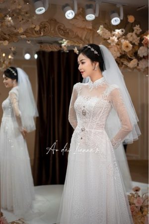 Áo dài cưới thiết kế trắng kiotviet 3ecb9bb3a5cfdb5b0dfbc5f76f3320e7