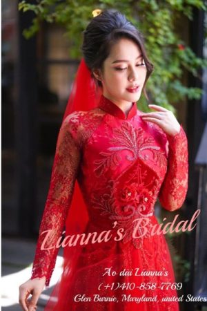 Áo dài cưới thiết kế đỏ (set) kiotviet 3fa24c57a0f55056827b7821d597fc56