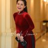Áo dài nhung đỏ kiotviet 647f0366d7101743e81e24a45e42d327