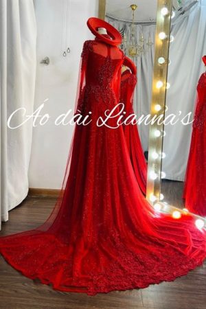 Set áo dài cưới màu burgundy kiotviet 66a03925b029cdd2d42bbdc2fb96acbb