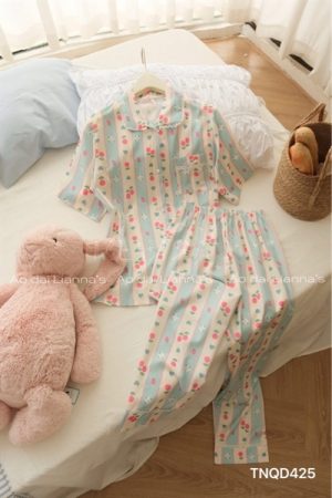 set lua tay ngắn quần dài dâu sọc xanh kiotviet 6786918846046c56cdd0ed84dac9ffd4