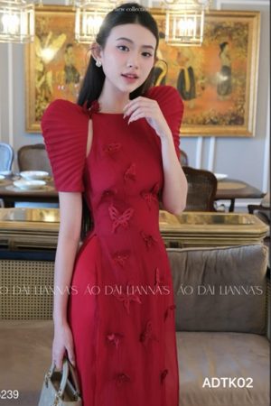 Set áo dài thiết kế cao cap đỏ kiotviet 6a6a5c8c637772f2c489fbf5a2ab4da5