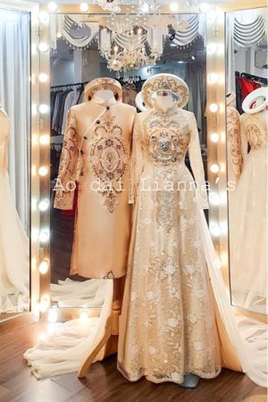 Set áo dài cưới thiết kế tông gold kiotviet 6ea6ba9e5508faa291020ddf32416cdc