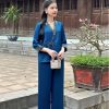 Set đi lễ cổ chéo dark blue phối gấm hoa kiotviet 7d13acb6d5bcbcc97d96df5a93fd395f