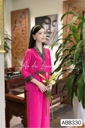Set hoàng gia cổ chéo phối gấm hot pink kiotviet 8a16d75209efa05e68a686232b8b6aa4