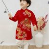 Áo dài bé trai rồng đỏ _ gấm kiotviet 969b74b058cee52918b86a51ad84302d