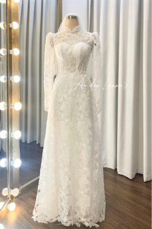 Áo dài cưới thiết kế trắng kiotviet 9cf6f89dea05544f0246639e2fd863bc