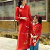 áo dài bé gái đỏ lựu kiotviet 9f2ad4112a30010faeb9b704fc93e13f