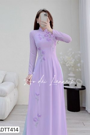 Chiffon lavender kết hoa ruy băng kiotviet a3a4859f85ae0d079be9b2c2cd27779c