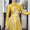 Áo dài thiết kế vàng gold theu sen kiotviet a4ad4685b5e63e92c9c4e8e35f6c31fd