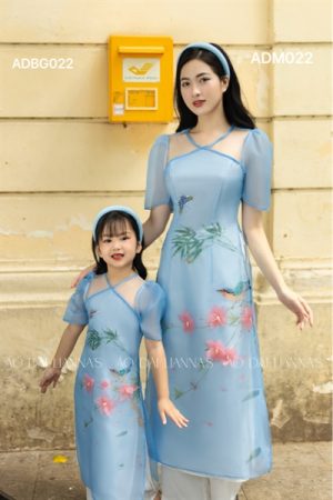 AD mẹ tơ xanh kết hoa cổ chéo tay bồng kiotviet a525d41d69c718ff57d9818a38d0bb96