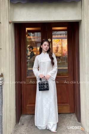 Áo dài lụa hà đông trắng chữ thọ kiotviet abba40cae5c6627a5321245f4bb682f2