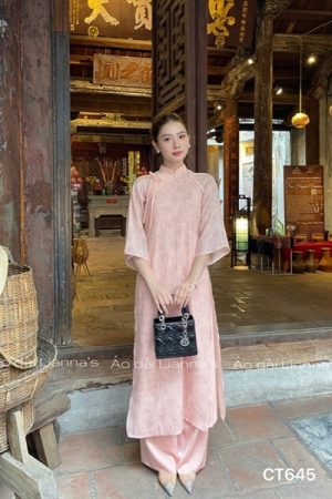 áo dài suong tơ hoa Hồng kiotviet acf27414133f5c6b192a8410da7ef752