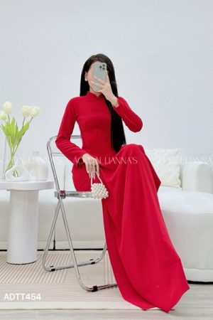 Áo dài lụa thái tuấn đỏ kiotviet b260ae5f33220b381f6c4c8277fdee8e