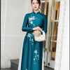 Áo dài xanh valentino theu va đính kết kiotviet c00b9d9f5430297dd72bcef0f8539c82