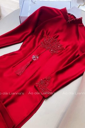 Cặp áo dài cưới theu kết hoa sen kiotviet c0668cb6e819166b7597afab26372bcd