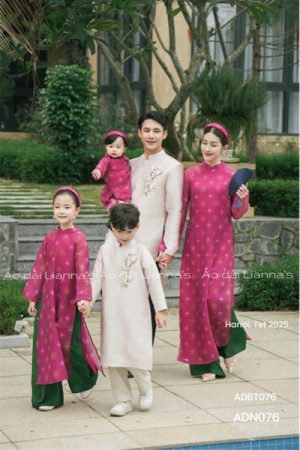 Áo dài bé gái hong sen đậm họa tiết kiotviet c5218d451a1754998080250764017381