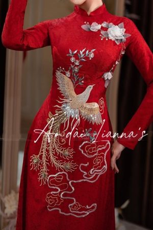 Set áo dài cưới uyen ương chim phụng kiotviet c5dcd351630fca493a2cd4e3d9fb1086
