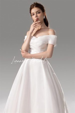 Váy cưới satin trơn basic kiotviet c82747c98c1a4348f3cbbf85df992ccf