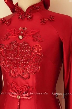 Cặp áo dài cưới đỏ cao cấp kiotviet cd3747cab7750c730b69498c34cb6dff