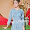 Áo bà bà xanh dương hoạ tiết thêu kiotviet cd6b20ba8935e34a91ef5c8ae29ec2a9