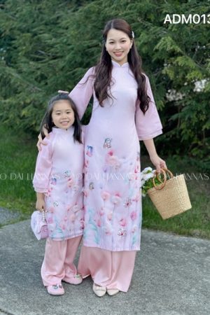 Ao dai bé gái tơ kết hoa hồng phấn kiotviet cd9342a81abf9099ef3bc7017e132740