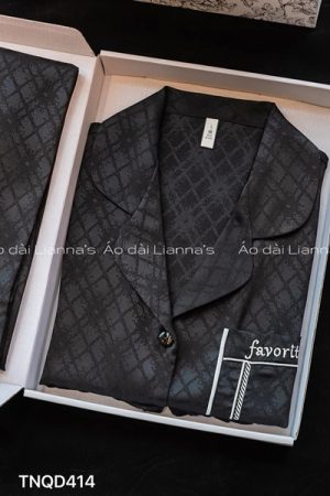 set lua tay ngắn quần dài đen favorite kiotviet ce586d37b16226b9fc87481d9c930b38