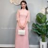 Áo dai cách tan nơ Hồng kiotviet d0396088aa42edd6e570a5345adce9b3