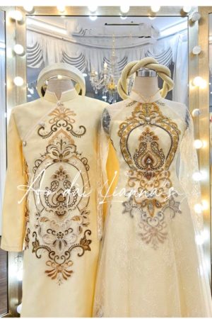 Áo đai cưới thiết kế tone màu champagne (light gold ) kiotviet d8b3d372916fc8985450009f937a49fa