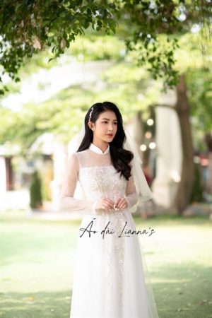 Set áo dài cưới trắng thiết kế kiotviet e7890e3f77f35d4d8aeb39f09ecacc29
